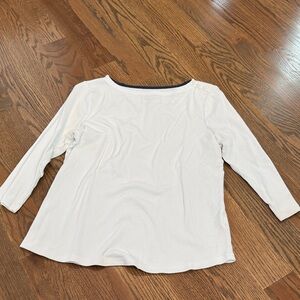 Charter Club Cream Long Sleeve Top